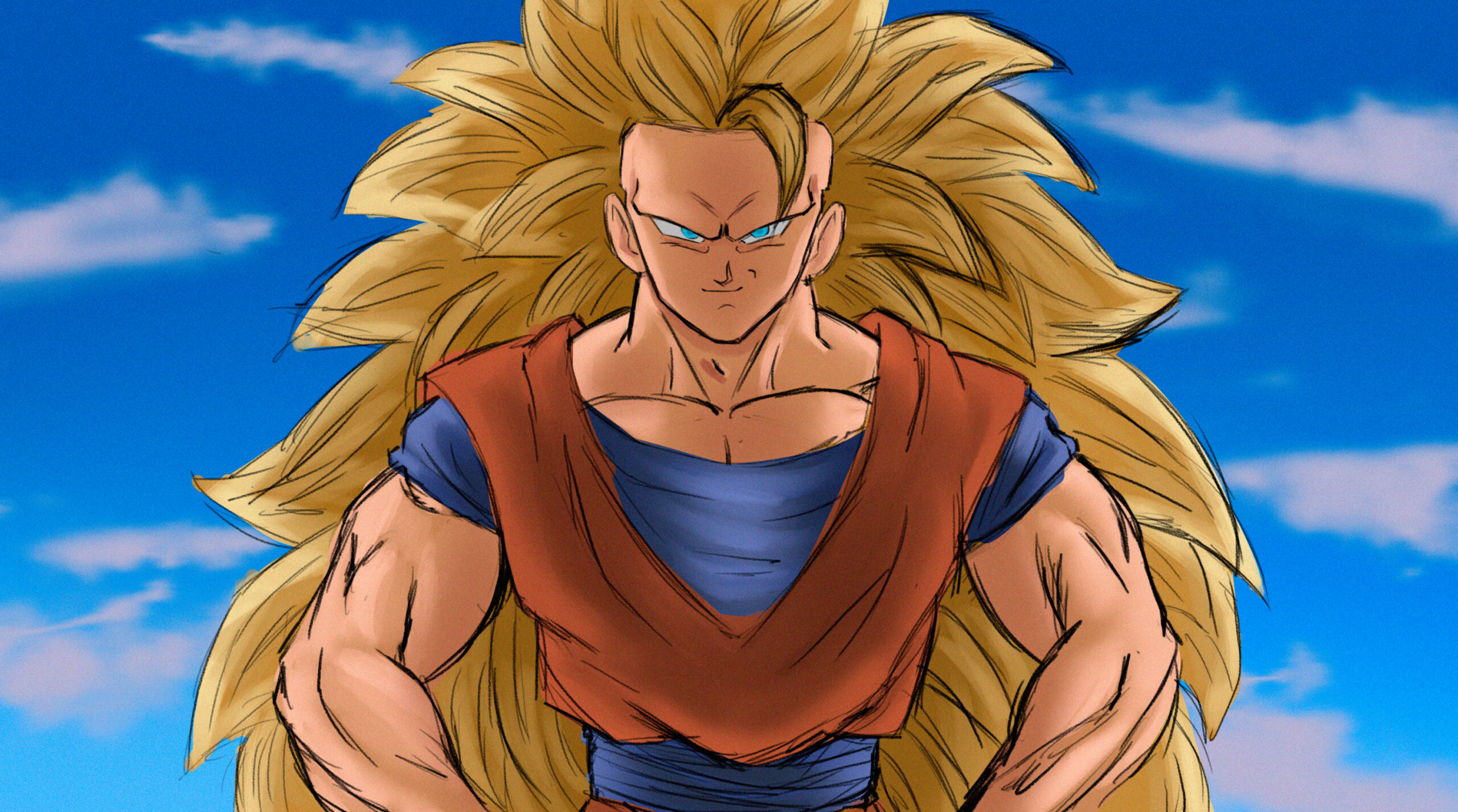 Goku SsjG - Desenho de theemanuel - Gartic